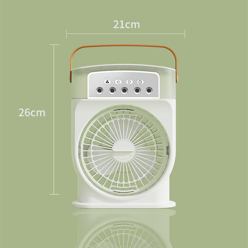 AuraGlow™ Portable USB Air Conditioner a/c Cooling Fan with humidifier 20oz Water Tank Capacity