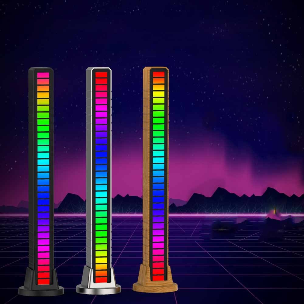 AuraGlow™ LED Strip Light Reactive to Sound Color Responsive desk RGB lamp